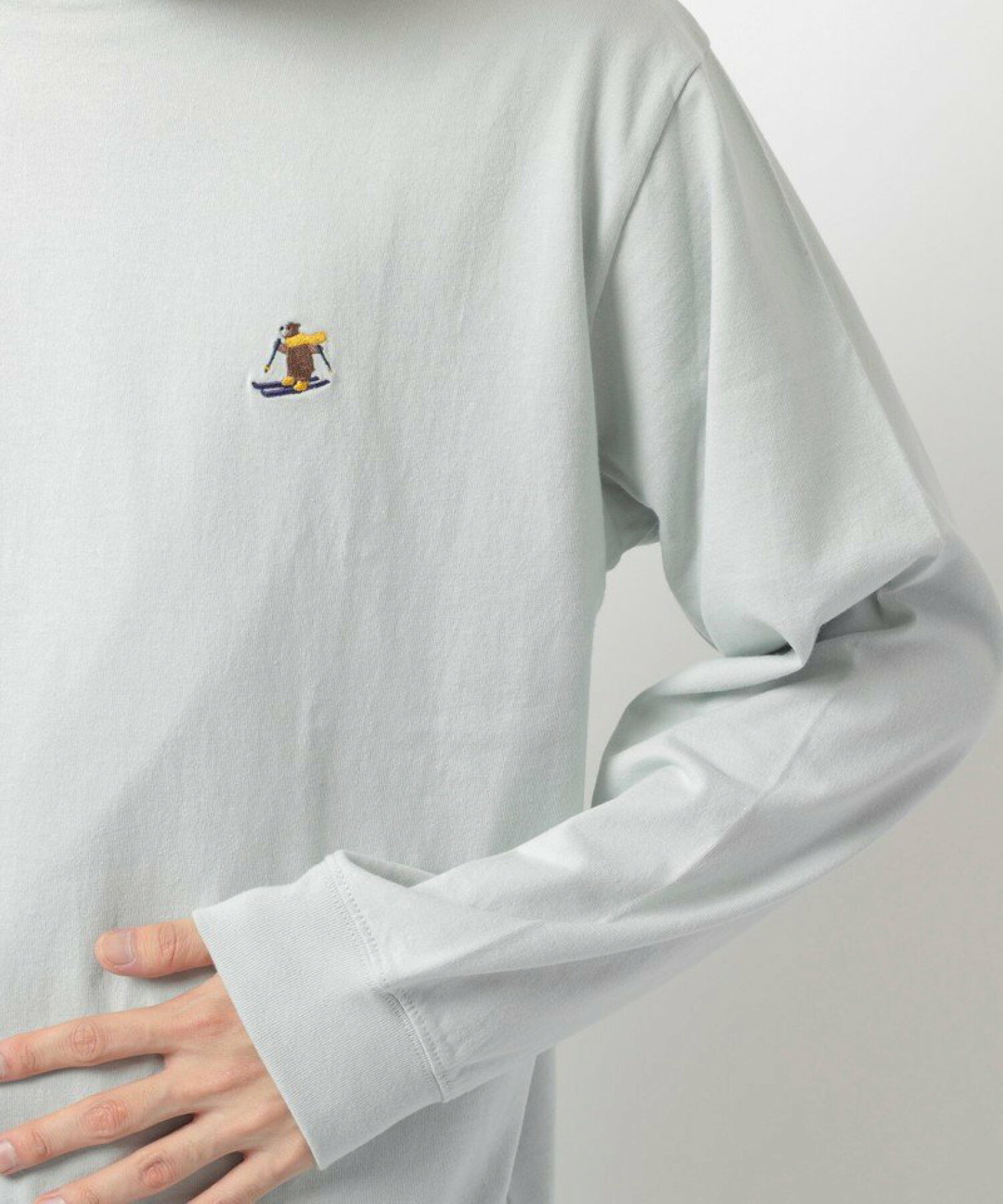 【WEB限定】ワンポイント刺繍ウィンターベアTシャツ